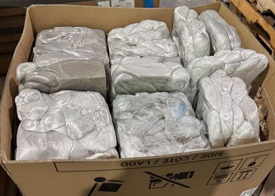 compacted polystyrene blocks